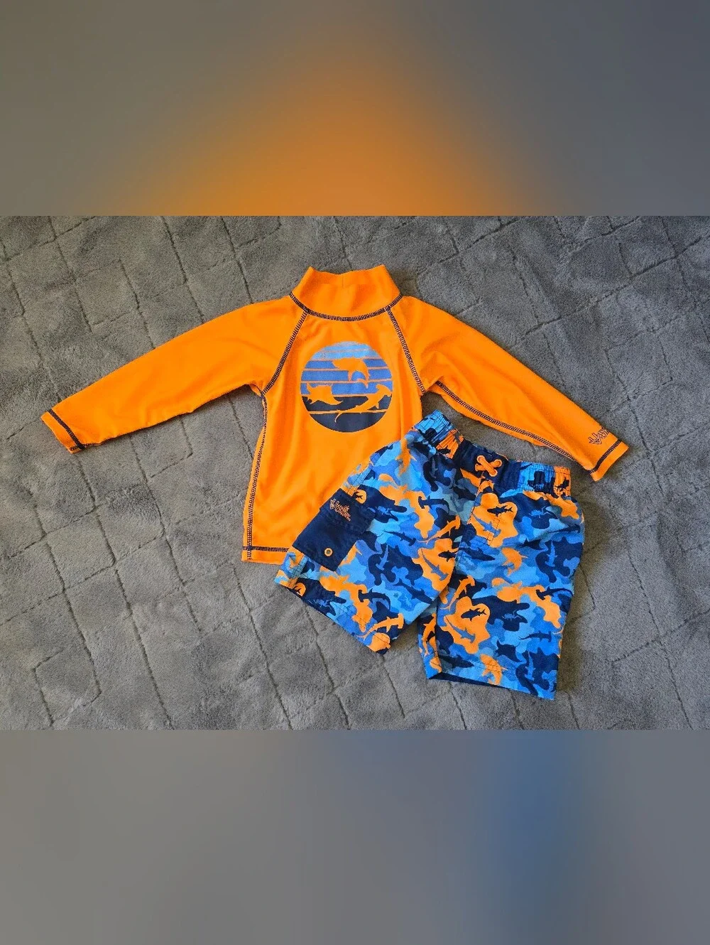 UV Skinz Orange UPF 50+ Sunwear Top (Kids 4T) 💙🧡
